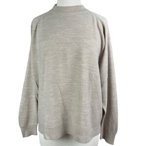 Designers‎ Originals Luxelon Beige Long Sleeve Pullover Sweater Womens Size 26W